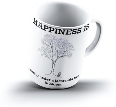 

Ucard Happiness Is1367 Bone China, Ceramic, Porcelain Mug(325 ml)
