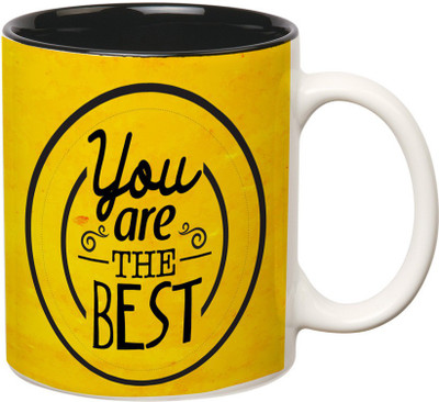 

Prithish You Are The Best Double Color Ceramic Mug(330 ml), Multicolor