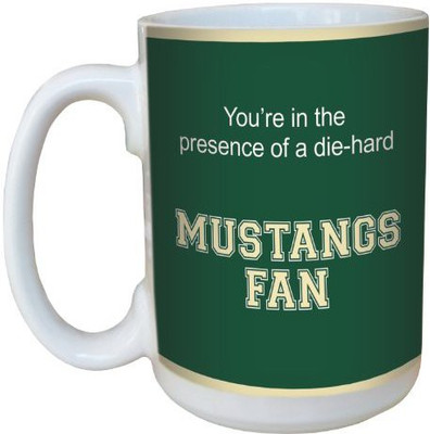 

Tree-Free Greetings Greetings lm44401 Mustangs College Football Fan Ceramic with Full-Sized Handle, 15-Ounce Ceramic Mug(60 ml), Multicolor
