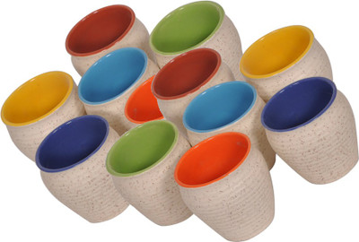 

Elite Handicrafts Ceramic_Tea_Cups_135 Ceramic(White, Pack of 12)