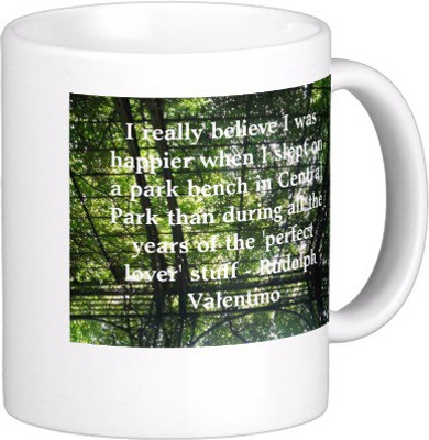 

Exoctic Silver Best Quoted Coffee 00032 Ceramic Mug(300 ml), Multicolor