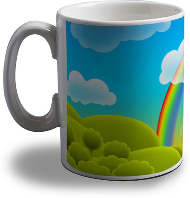 

Artifa Rainbow Porcelain, Ceramic Mug(350 ml), Multicolor