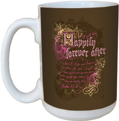 

Tree-Free Greetings Greetings lm44242 Happily Forever After: John 14:3 Ceramic with Full-Sized Handle, 15-Ounce Ceramic Mug(60 ml), Multicolor