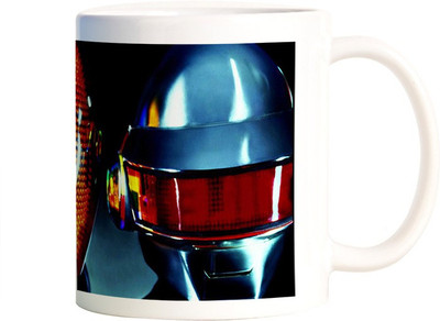 

Rangeele Inkers Daft Punk Helmets Ceramic Mug(300 ml), Multicolor