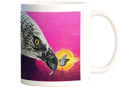

Rangeele Inkers Eagle painting Ceramic Mug(300 ml), Multicolor