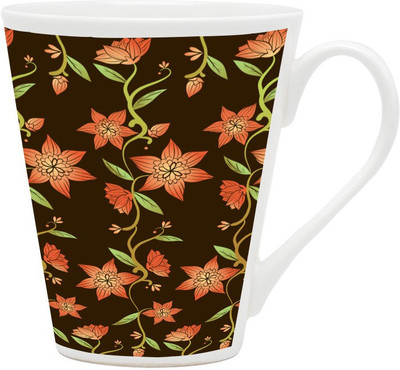 

Homesogood Beautiful Embroidery Ceramic Mug(355 ml, Pack of 2)