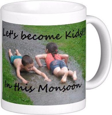 

Exoctic Silver Monsoon Rain : Quotes X021 Ceramic Mug(300 ml), Multicolor