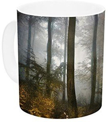 

Kess InHouse InHouse Iris Lehnhardt Forest Mystics Brown Gray Ceramic Coffee, 11 oz, Multicolor Ceramic Mug(60 ml)