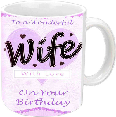 

Raj Laxmi With love Happy B'day White Ceramic Ceramic Mug(3.5 ml)