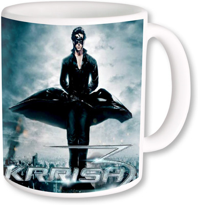 

Heyworlds krrish 2 Ceramic Mug(325 ml), Multicolor