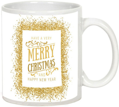 

AllUPrints Enjoy Responsibly On Christmas And New Year Ceramic Mug(325 ml), White