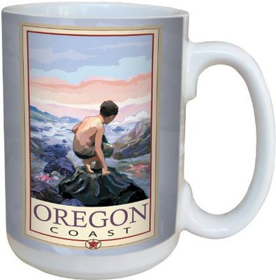 

Tree-Free Greetings Greetings lm43032 Scenic Oregon Tide Pools by Joanne Kollman Ceramic with Full-Sized Handle, 15-Ounce, Multicolored Ceramic Mug(60 ml), Multicolor