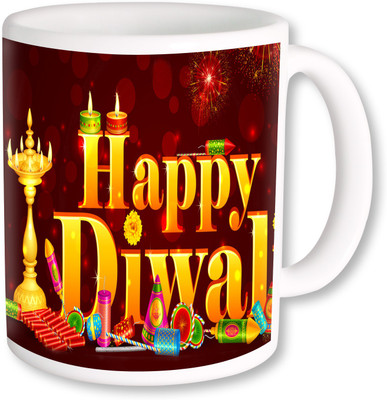 

PhotogiftsIndia Subh Deepawali 013 Ceramic Mug(325 ml), Multicolor