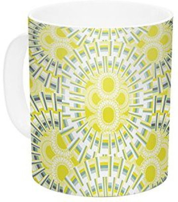 

Kess InHouse InHouse Miranda Mol Blossoming Buds Ceramic Coffee, 11 oz, Multicolor Ceramic Mug(60 ml)