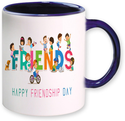 

PhotogiftsIndia Happy Frienship Day 08 Ceramic Mug(325 ml), Multicolor