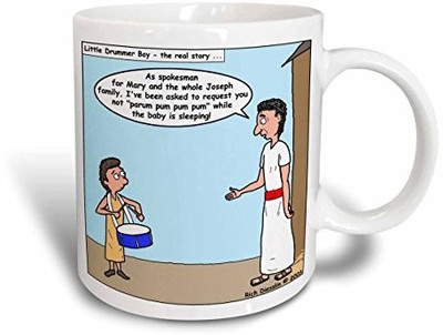 

3dRose Rich Diesslin Little Drummer Boy Noise Control Ceramic, 15 oz, White Ceramic Mug(60 ml), Multicolor