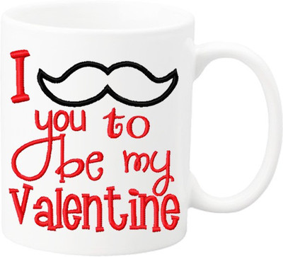 

TeddyMaddy Love To Be My Valentine mug Ceramic Mug(350 ml)