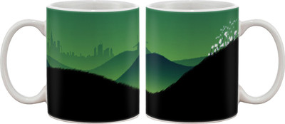 

Artifa Farm View Porcelain, Ceramic Mug(350 ml), Multicolor