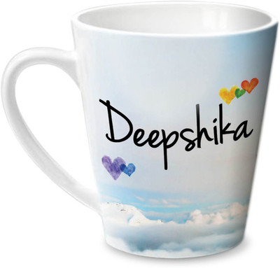

Hot Muggs Simply Love You Deepshika Conical Ceramic Mug(350 ml)