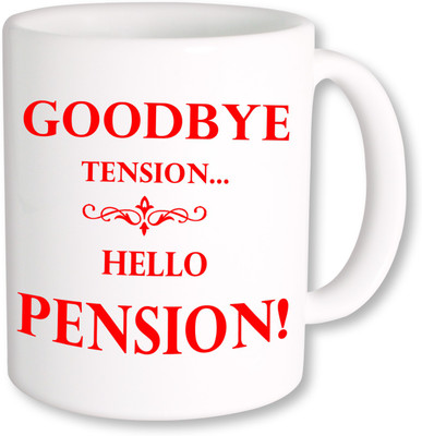 

PhotogiftsIndia Hello Pension Coffee Ceramic Mug(350 ml), Multicolor