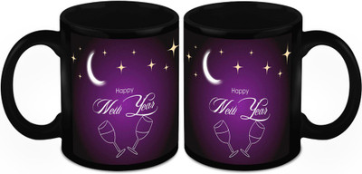 

Homesogood Amazing New Year Eve Ceramic Mug(325 ml, Pack of 2)