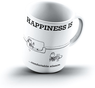 

Ucard Happiness Is1786 Bone China, Ceramic, Porcelain Mug(325 ml)