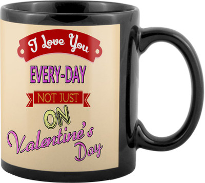 

SKY TRENDS Valentine Gifts For Special Girlfriend,Boyfriend,Wife,Husband,design 27 Ceramic Mug(325 ml), Black