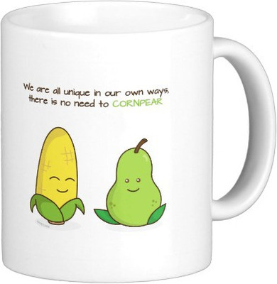 

Exoctic Silver 175 Ceramic Mug(250 ml), White