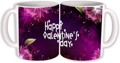 

PhotogiftsIndia Happy Valentine Day 012 Ceramic Mug(325 ml, Pack of 2)