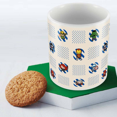 

Posterboy Kawaii characters Officially Licensed Ceramic Mug(350 ml), Multicolor