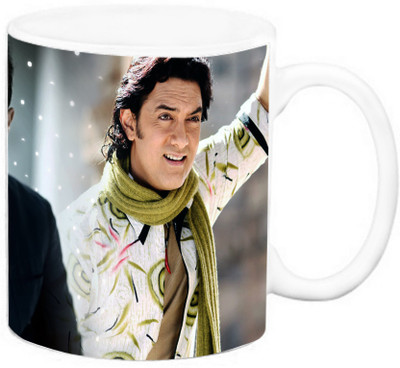 

EFW ACTOR - AAMIR KHAN (Design 2) Ceramic Mug(325 ml), Multicolor