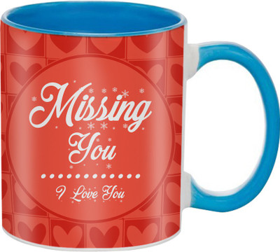 

SKY TRENDS Great Romantic Love Best Gifts For Valentine Day For Girlfriend Boyfriend Fiance Wife Husband, Anniversary,Christmas, Design 048 Ceramic Mug(325 ml), Multicolor