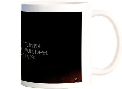 

Rangeele Inkers Some Make It Happen michael jordan Ceramic Mug(300 ml), Multicolor