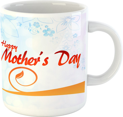 

Deeher Gifts Happy mothers day Ceramic Mug(330 ml), Multicolor