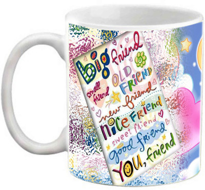

EFW FRIENDSHIP - FRIENDS ARE KEPT FOREVER IN THE HEART Ceramic Mug(325 ml), White