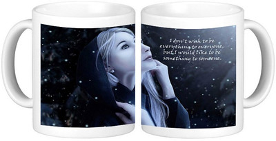 

Shopmillions My Wish Ceramic Mug(300 ml), White