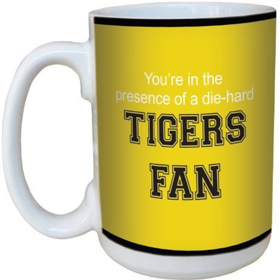 

Tree-Free Greetings Greetings lm44447 Tigers College Football Fan Ceramic with Full-Sized Handle, 15-Ounce Ceramic Mug(60 ml), Multicolor