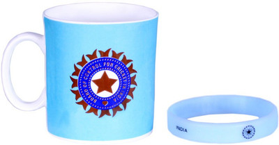 

ICC India Cricket Team T20 World Cup Official Cheering Souvenier Kit 2 Ceramic Mug(330 ml, Pack of 2)