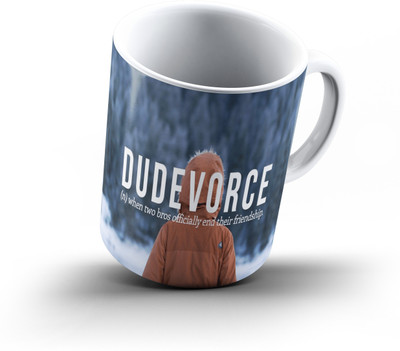 

Ucard Dudevorce Wordplay793 Bone China, Ceramic, Porcelain Mug(325 ml), Multicolor