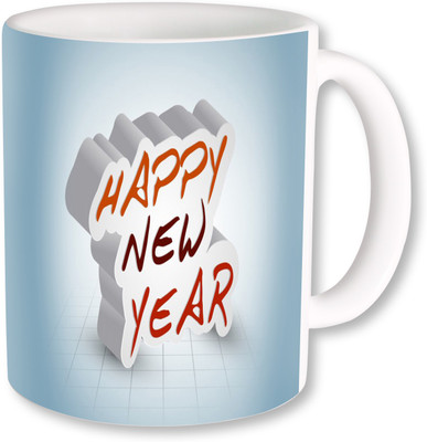 

PhotogiftsIndia happy new year 090 Ceramic Mug(325 ml), Multicolor