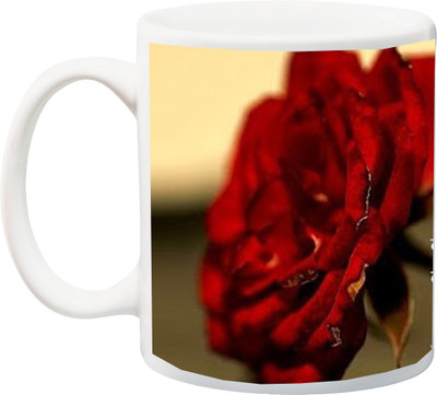 

ME&YOU Special Roses Printed Happy Diwali Wishes Ceramic Mug(325 ml), Multicolor