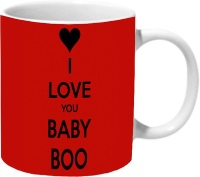 

Mooch Wale I Love You Baby Boo Ceramic Mug(325 ml), Multicolor