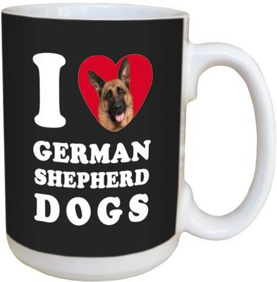 

Tree Free Free Greetings LM45056 I Heart German Shepherd Dogs Ceramic with Full-Sized Handle, 15-Ounce Ceramic Mug(60 ml), Multicolor