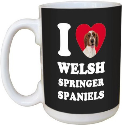 

Tree Free Free Greetings LM45138 I Heart Welsh Springer Spaniels Ceramic with Full-Sized Handle, 15-Ounce Ceramic Mug(60 ml), Multicolor