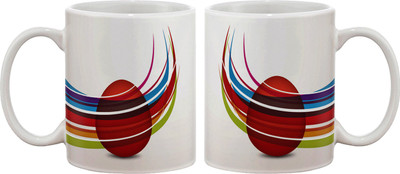 

Artifa Colored Egg Porcelain, Ceramic Mug(350 ml), Multicolor