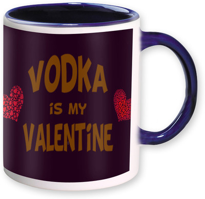 

Heyworlds vodka is my valentine gifts 0234 Ceramic Mug(325 ml), Multicolor