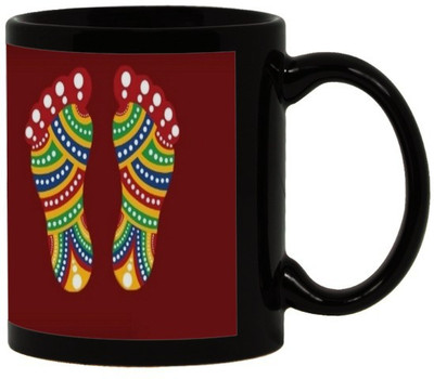 

Lolprint 107 Diwali Gift Black Ceramic Mug(325 ml)