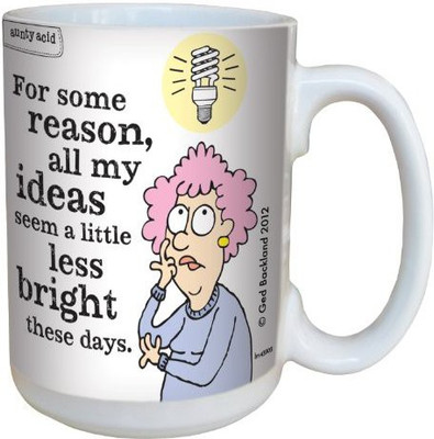 

Tree-Free Greetings Greetings lm43903 Hilarious Aunty Acid Less Bright by The Backland Studio Ceramic, 15-Ounce Ceramic Mug(60 ml), Multicolor