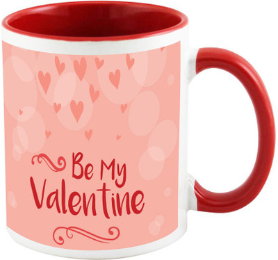 

AllUPrints Be My Valentine Honey Red Ceramic Mug(325 ml)