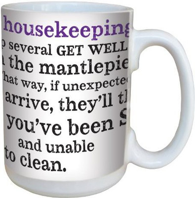 

Tree-Free Greetings Greetings lm43906 Hilarious Aunty Acid Housekeeping Tip by The Backland Studio Ceramic, 15-Ounce Ceramic Mug(60 ml), Multicolor